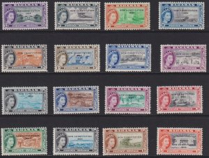 1954 Bahamas QE Queen Elizabeth complete set MN-LH Sc# 158 / 173 CV $86. Stk #2