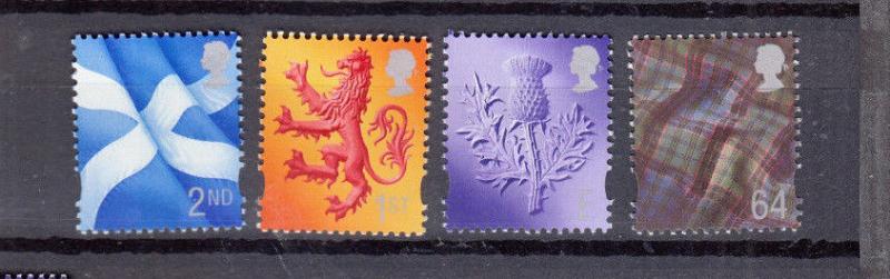 SCOTLAND 1996-1999 REGIONAL MACHINS/DEFINITIVES MNH/UMM 20P-'E' ETC