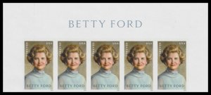 US 5852a Betty Ford imperf NDC header strip 5 MNH 2024