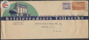 Cuba 1951 Refrigeradores Tellaeche Advertising Cover to Rhode Island | CU16495