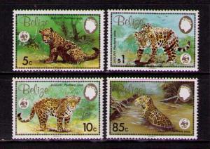 BELIZE Sc# 685689 - 692 MNH FVF Set4 Jaguar River WWF