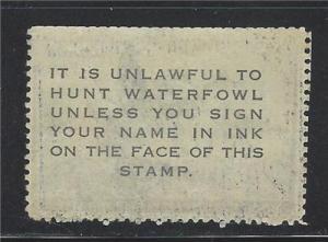 VEGAS - 1952 USA Duck Stamp Sc# RW19 - Used - Fine - Perfs Short Top - (DJ41)