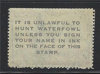 VEGAS - 1952 USA Duck Stamp Sc# RW19 - Used - Fine - Perfs Short Top - (DJ41)
