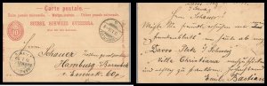 Germany 1899 Carte  Postale Davos Platz to Hamburg Germany