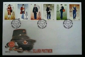 *FREE SHIP Isle Of Man Postmen 2001 Postman Uniform Postal Service (stamp FDC)