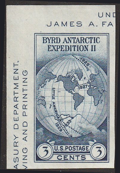 # 768a Mint No Gum As Issued Dark Blue Byrd Antarctic