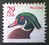 United States, Scott #2485, used(o) booklet,  1991, Wood Duck, 29¢