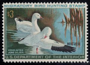 U.S. Scott #RW37 $3 Duck Stamp - Mint NH Single