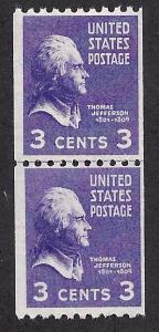 851 Mint,OG,NH...  Line Pair