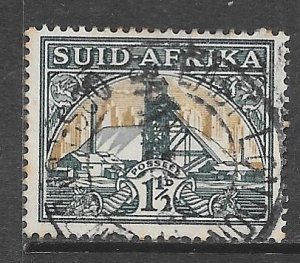 South Africa 51b: 1.5d Gold Mine, used, F-VF