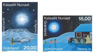 2022 Greenland Christmas (2) (Scott NA) MNH