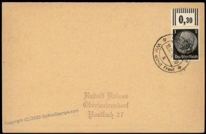 3rd Reich Germany GasrschSudetenland Annexation Provisional Cover G67092
