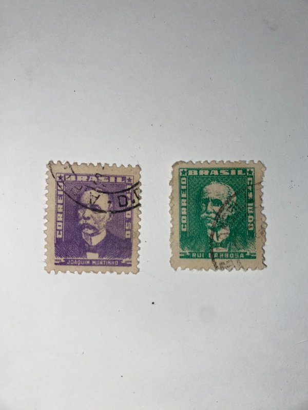 2, Brazil 1954 & 1958 Used Stamps