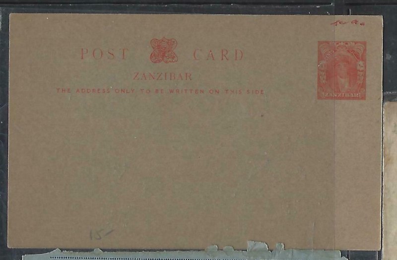 ZANZIBAR COVER  (PP2909BB) SULTAN 10C  PSC UNUSED