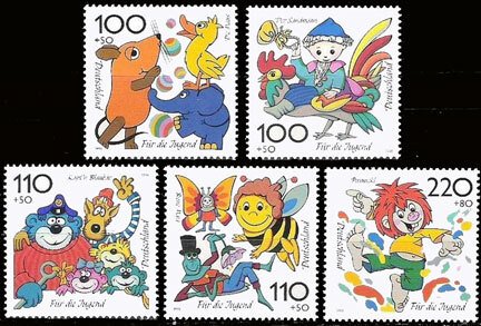 Scott #B832-6 Cartoon Figures MNH