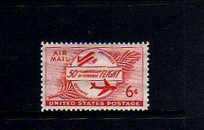 US -1953- PLANE  POWERED FLIGHT - SC#C47 - MINT SINGLE!