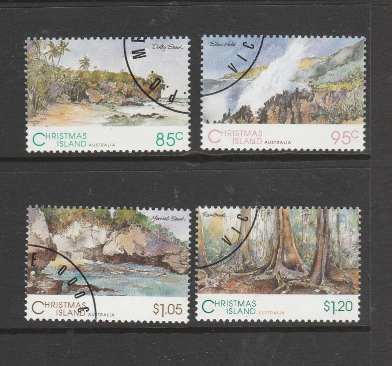 Christmas Island 1993 Scenic views VFU/CTO SG 378/81