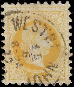 Austria 1876 Sc 34 U vf P 9 1_2