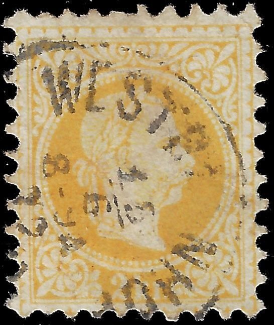 Austria 1876 Sc 34 U vf P 9 1_2