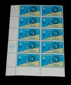 U.N. 1969, NEW YORK #199, LABOR & DEVELOPMENT, MNH, INSC. BLK/10, NICE! LQQK!