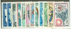 New Caledonia #353/367 Unused Single (Complete Set)