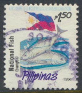 Philippines  SC# 2214  Used  Flag  Fish inscribed 1996 see details & scans