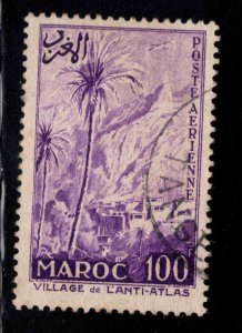 French Morocco Scott C53, Used Airmail 100 Fr