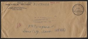 JAPAN RYUKUS 1966 FEE PAI COVER NAHA TO CHICAGO REROUTED TO