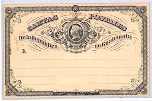 GUATEMALA *Cuartillo Real* Postal Stationery Card Unused {samwells-covers}PH317