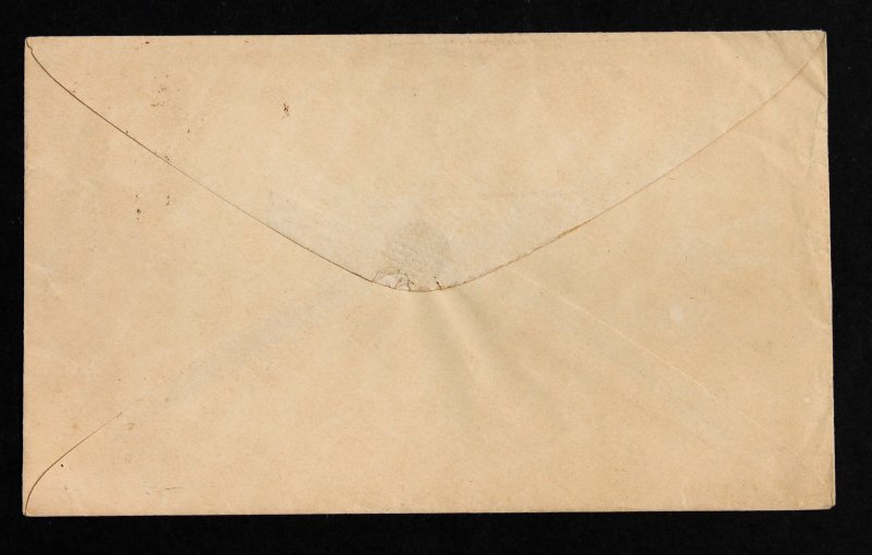 US #U10 (U5) Stamped Envelope 3c Red Buff Entire Historical Cover May 8, 1857