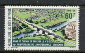 Ivory Coast 1975 Independence 15th Anniv. MUH
