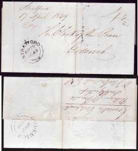 Canada-cover  #13068 - Stampless-Perth Cnty-Stratford,CW-double