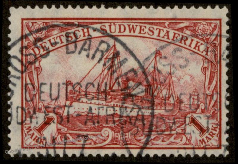 Germany SW Africa GROSS-BARMEN DSWA Wmk Yacht 89874