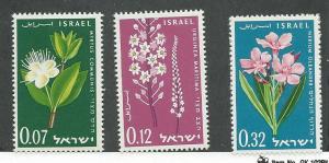 ISRAEL #204-206  Flowers   (MNH) CV$0.75