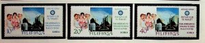 PHILIPPINES Sc 981-3 NH ISSUE OF 1968 - POST OFFICE