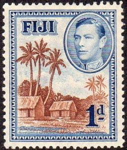 Fiji 118 - Mint-H - Fijian Village (1938) (cv $0.55)