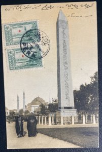 1915 Pera Turkey Picture Postcard Cover To Lausanne Switzerland