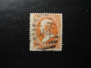 1879  SCOTT # 189  15 c    USED   F/VF    SCV.$ 25.00