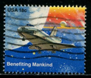 1918 US 18c Space Achievement Issue, used