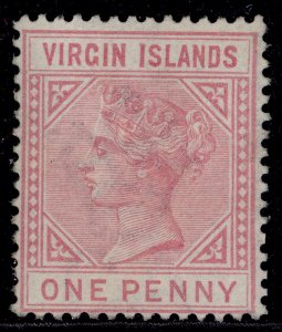 BRITISH VIRGIN ISLANDS QV SG29, 1d pale rose, UNUSED. Cat £55.