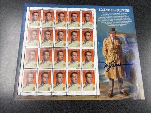 Humphrey Bogart Artist  SIGNED Legends Of Hollywood  Stamps