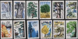 France 5495-5506 (used set of 12) trees (2018)