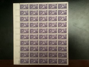 US #855 MNH Full Sheet XF centering  baseball