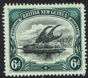 PAPUA 1901 LAKATOI BRITISH NEW GUINEA 6D VERTICAL WMK