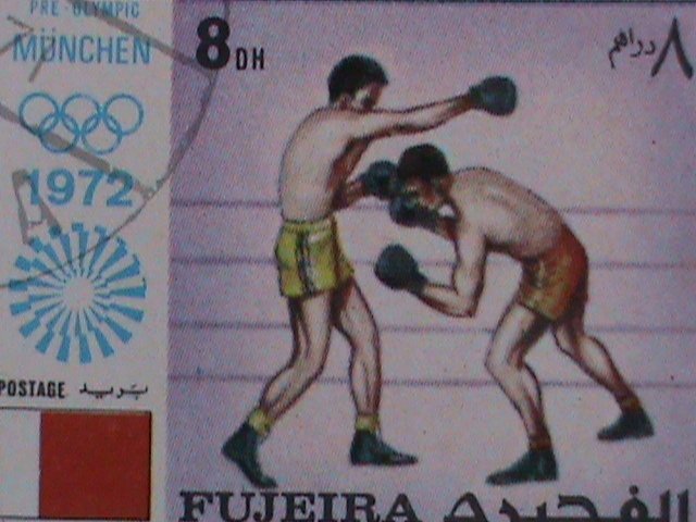 ​FUJEIRA STAMP-1972 OLYMPIC GAMES MUNICH'72 - CTO COMPLETE-LARGE SET SHEET VF