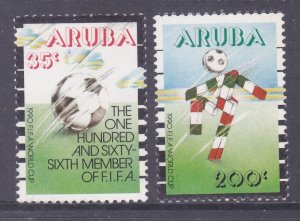 Aruba 59-60 MNH 1990 World Cub Soccer Championships Italy Set of 3