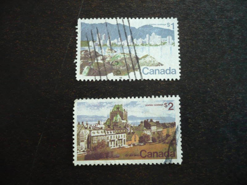 Stamps - Canada - Scott# 600-601 - Used Set of 2 Stamps