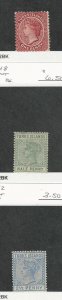 Turks Islands, Postage Stamp, #45, 48, 52 Mint Hinged, 1889-1893