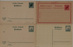 Cameroun (Germany col.) 4 unused dbl. postal cards