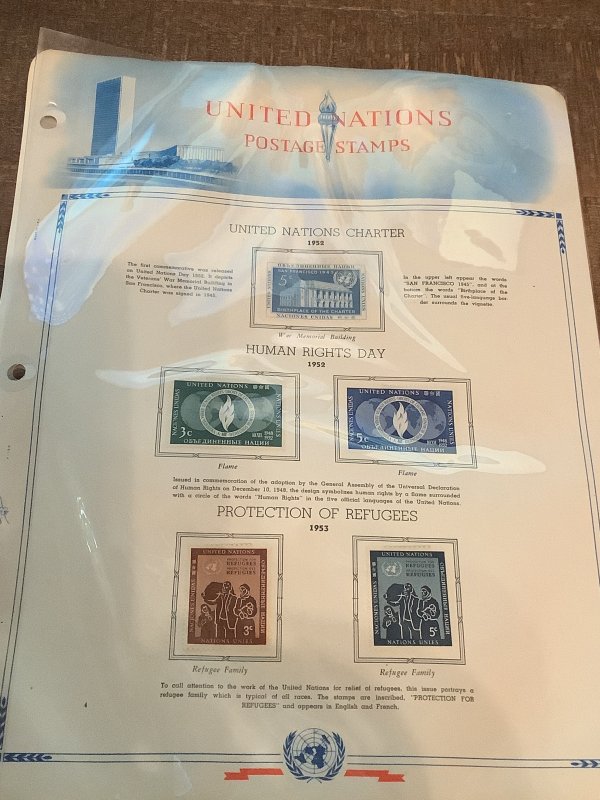 UNITED NATIONS MINT COLLECTION ON ALBUM PAGES